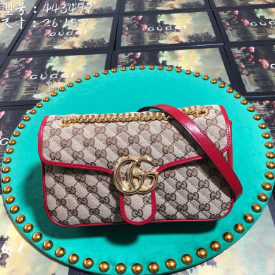 443497 Gucci GG Marmont small shoulder bag