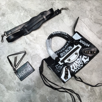 CLASSIC MINI CITY GRAFFITI, BALENCIAGA HANDBAGS