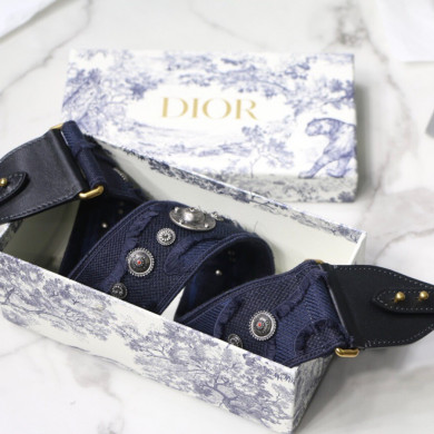BLUE MULTICOLOR CAMOUFLAGE FULLY EMBROIDERED STRAP