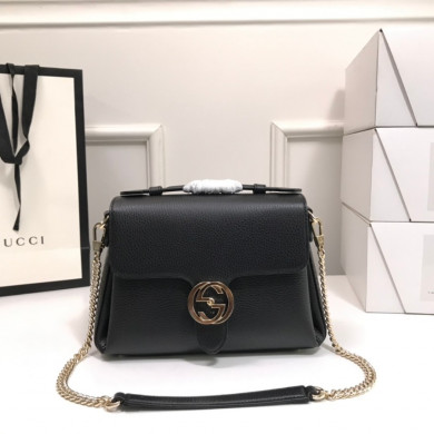 510302, Marmont New Large Leather Shoulder Bag, GUCCI HANDBAGS