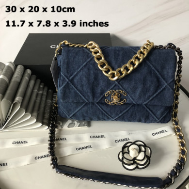 AS1161 chanel 19 large flap bag, CHANEL HANDBAGS