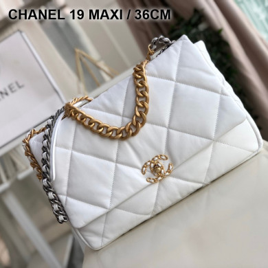 AS1162 chanel 19 maxi flap bag, CHANEL HANDBAGS