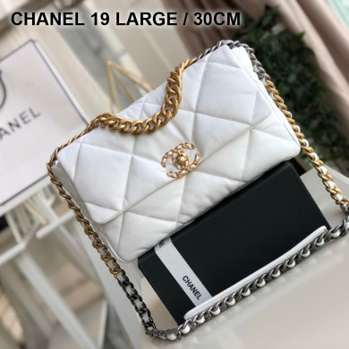 AS1161 chanel 19 large flap bag, CHANEL HANDBAGS