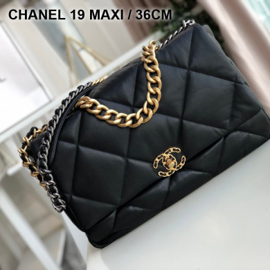 AS1162 chanel 19 maxi flap bag, CHANEL HANDBAGS