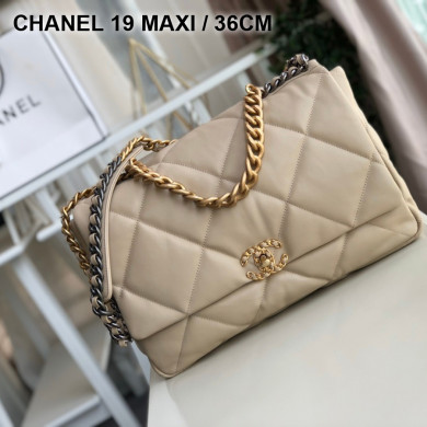 AS1162 chanel 19 maxi flap bag, CHANEL HANDBAGS