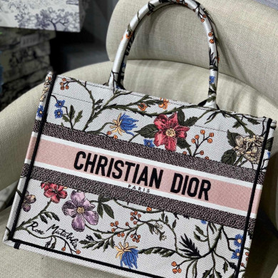 SMALL  DIOR BOOK TOTE WITH DIOR OBLIQUE EMBROIDERY