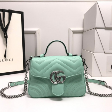 583571 GG Marmont mini top handle bag, GUCCI Women's Top Handles & Boston Bags