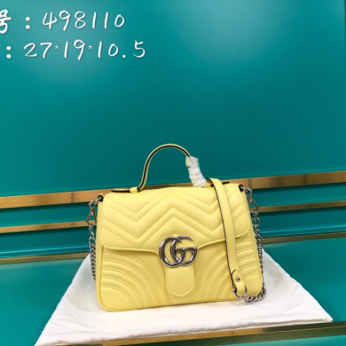 GUCCI GG Marmont small top handle bag, 498110