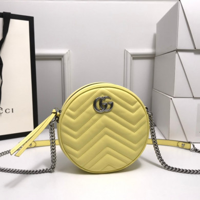 550154 GG Marmont mini round shoulder bag