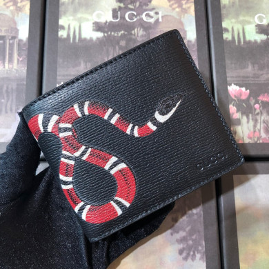 451268 Kingsnake print GG Supreme wallet