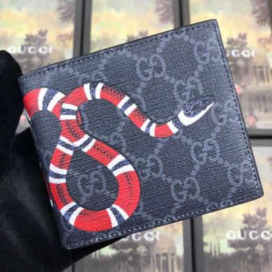 451268 Kingsnake print GG Supreme wallet