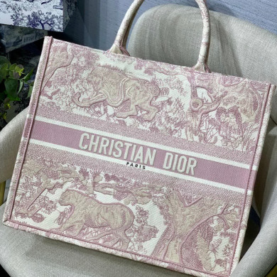 DIOR BOOK TOTE WITH DIOR OBLIQUE EMBROIDERY