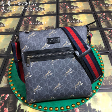474137 Gucci Bestiary messenger with tigers, GUCCI Messengers Bags for Men