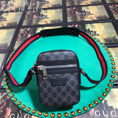 598103 GG Black messenger, GUCCI Messengers Bags for Men