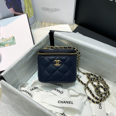 AP1473 mini vanity with chain, Lambskin & Gold-Tone Metal, CHANEL BAGS