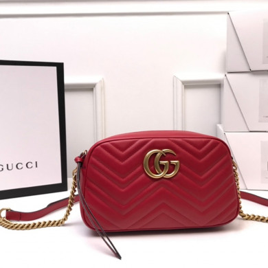 447632 GG Marmont matelassé shoulder bag, Gucci Handbag