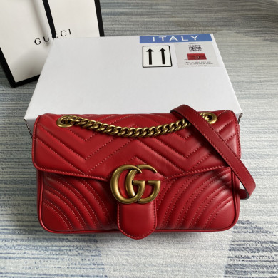 443497 GG Marmont small matelassé shoulder bag, GUCCI SHOULDER BAGS FOR WOMEN