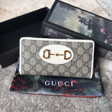 621889 Gucci Horsebit 1955 zip around wallet
