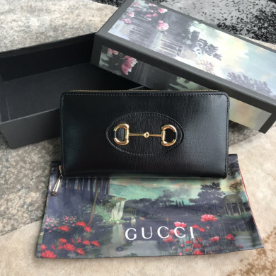 621889 Gucci Horsebit 1955 zip around wallet