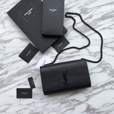 364021 KATE MEDIUM IN GRAIN DE POUDRE EMBOSSED LEATHER YSL Saint Laurent