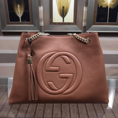 Gucci Soho leather shoulder bag, 308982 , 15W x 10.6H x 5.5D inches