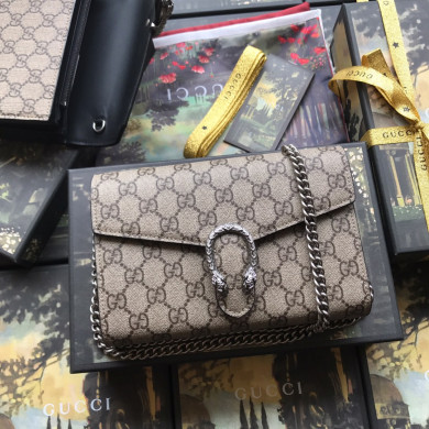 401231 Dionysus GG Supreme chain wallet, GUCCI Chain Wallets for Women