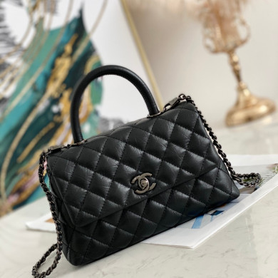 Small Flap Bag with Top Handle, CHANEL Handbags