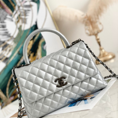 Flap Bag with Top Handle, CHANEL Handbags