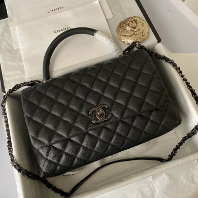 Flap Bag with Top Handle, CHANEL Handbags