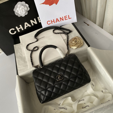 Small Flap Bag with Top Handle, CHANEL Handbags