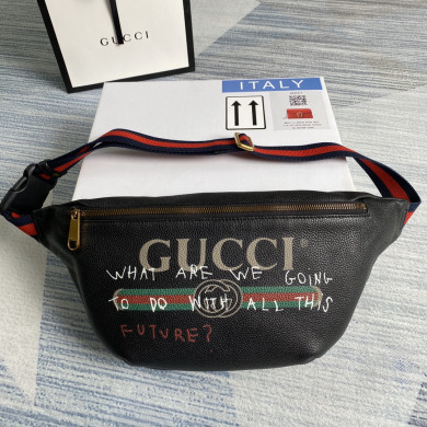 GUCCI Gucci Print leather belt bag, 493869 