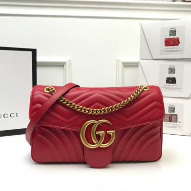 443496 GG Marmont medium matelassé shoulder bag, GUCCI