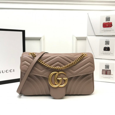 443496 GG Marmont medium matelassé shoulder bag, GUCCI