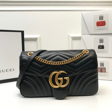443496 GG Marmont medium matelassé shoulder bag, GUCCI