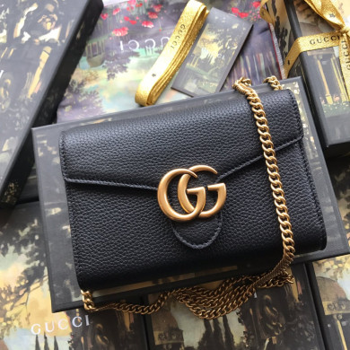 401232 GUCCI GG Marmont leather mini chain bag