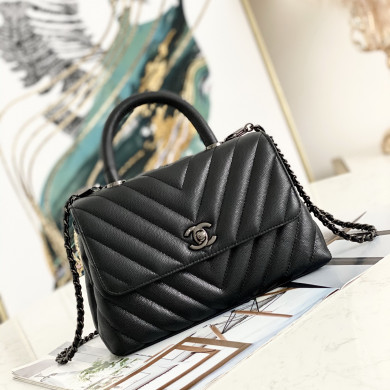 Small Flap Bag with Top Handle, CHANEL Handbags