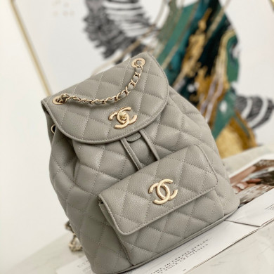 Chanel Backpacks, Calfskin, Gold-Tone Metal