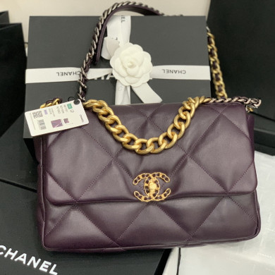 AS1161 chanel 19 large flap bag, CHANEL HANDBAGS