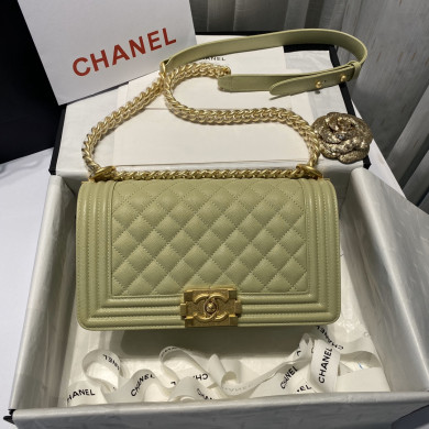 A67086, CHANEL BOY CHANEL HANDBAG, GRAINED CALFSKIN / CAVIAR