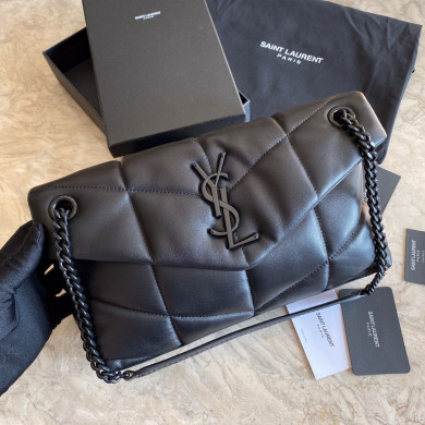 LOULOU PUFFER SMALL BAG IN QUILTED LAMBSKIN, YSL SAINT LAURENT 577476