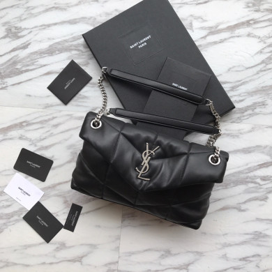 LOULOU PUFFER SMALL BAG IN QUILTED LAMBSKIN, YSL SAINT LAURENT 577476