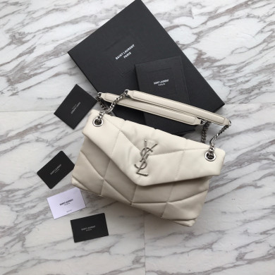 LOULOU PUFFER SMALL BAG IN QUILTED LAMBSKIN, YSL SAINT LAURENT 577476