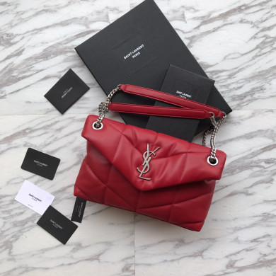 LOULOU PUFFER SMALL BAG IN QUILTED LAMBSKIN, YSL SAINT LAURENT 577476