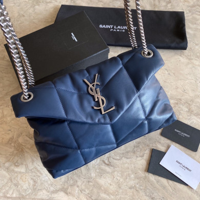 LOULOU PUFFER SMALL BAG IN QUILTED LAMBSKIN, YSL SAINT LAURENT 577476