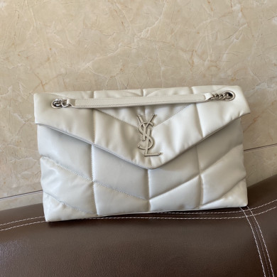 LOULOU PUFFER MEDIUM BAG IN QUILTED LAMBSKIN, YSL SAINT LAURENT 577475
