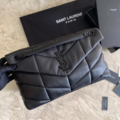 LOULOU PUFFER MEDIUM BAG IN QUILTED LAMBSKIN, YSL SAINT LAURENT 577475