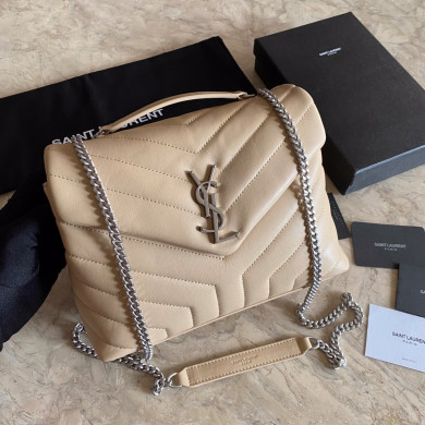494699 LOULOU SMALL IN MATELASSÉ “Y” LEATHER, YSL SAINT LAURENT