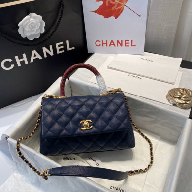Small Flap Bag with Top Handle, CHANEL Handbags