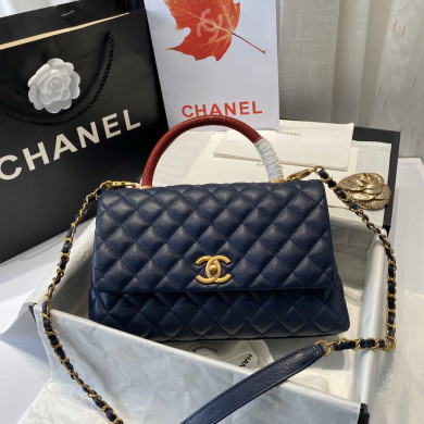 Flap Bag with Top Handle, CHANEL Handbags