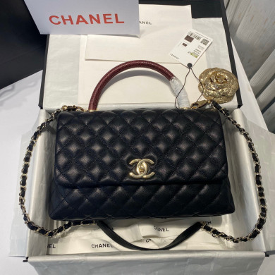 Flap Bag with Top Handle, CHANEL Handbags